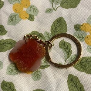 Elegant Gold and Brown Key Holder